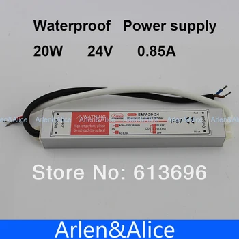 20 W 24 V 0.8 A Su Geçirmez açık Tek Çıkış Anahtarlama güç kaynağı LED Şerit ışık ac için dc