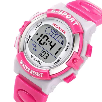 Waterproof Children Boys Digital LED Sports Watch Kids Alarm Date Watch Gift Часы для детей Relojes infantiles Relógio infantil