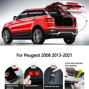 Akıllı Araba Aksesuarları Elektrikli Kuyruk Kapısı Elektrikli Bagaj Kapağı Peugeot 2008 2013-2021 İçin Kapı Kapı Güç İşletilen Gövde