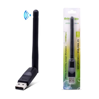 USB WiFi adaptörü 150Mbps Kablosuz Ağ Kartı 2.4 GHz Anten USB 802.11 n/g/b Ethernet LAN Wi-Fi Alıcısı Dongle PC Laptop için