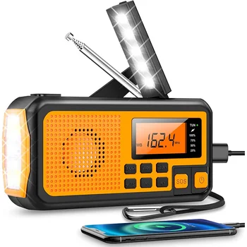 AWIND 2023 Yeni Dab Fm AM Bluetooth Radyo Acil Radyo Güneş Radyo Alıcısı El Krank Dinamo Açık Radyo Led sos Açık Ra