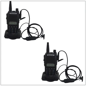 2 adet / grup Taşınabilir Baofeng Radyo UV-82 Walkie Talkie Siyah Çift Bant VHF / UHF Amatör Radyo Alıcı-verici Baofeng UV 82