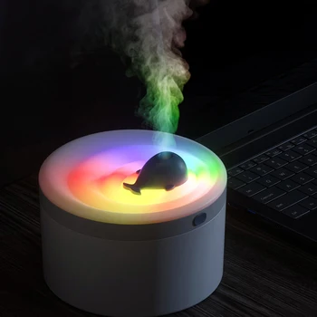 1.5 L Taşınabilir Hava Nemlendirici USB Su Difüzör Gece Lambası Kablosuz Aromaterapi Makinesi Büyük Sis Mist Maker nemlendirici