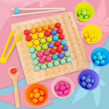 Eleme Boncuk Klip Boncuk İnce Motor Eğitim Kurulu Renk Hediyeler Sınıflandırma Montessori Oyunu Eğitici Çocuk Ahşap Sta W0b5
